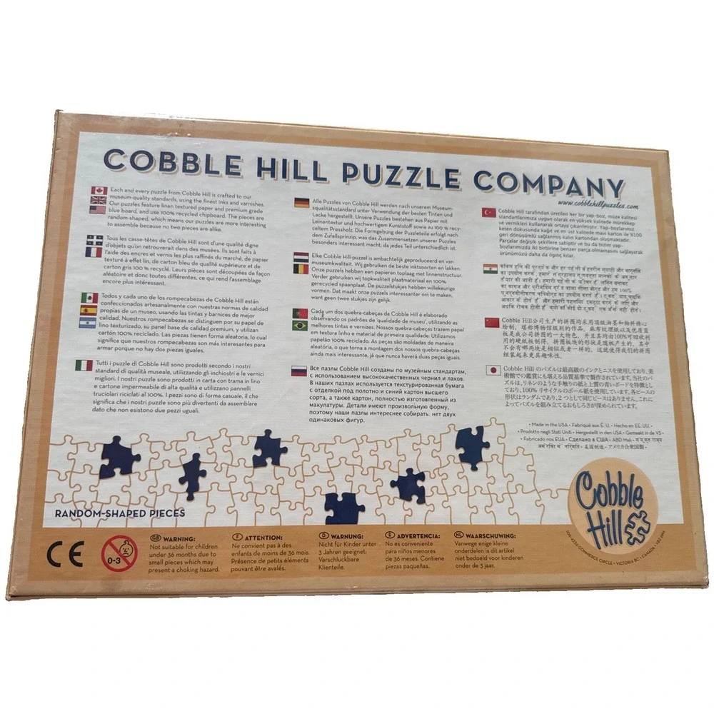 New Sealed Puzzle 1000 Pieces Assorted Antique Tea Cups By Cobble Hill